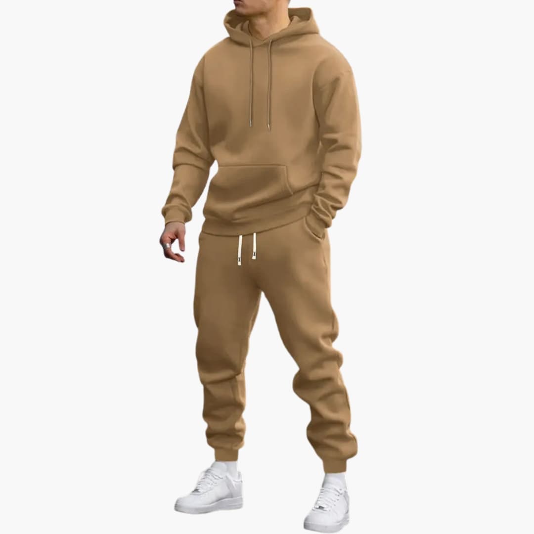 Relaxed Fit Hoodie and Jogger Set for Men - Image 1