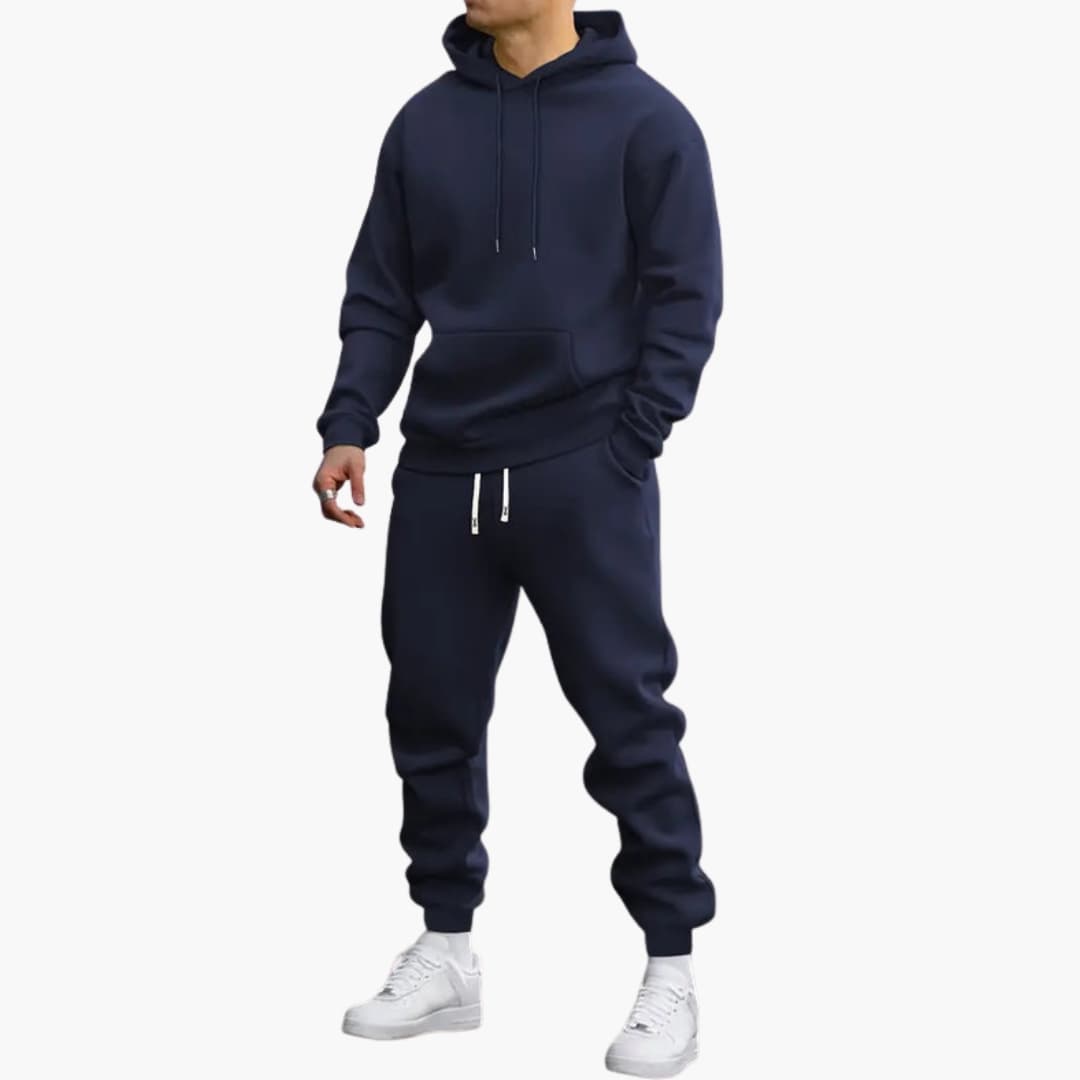Relaxed Fit Hoodie and Jogger Set for Men - Image 3