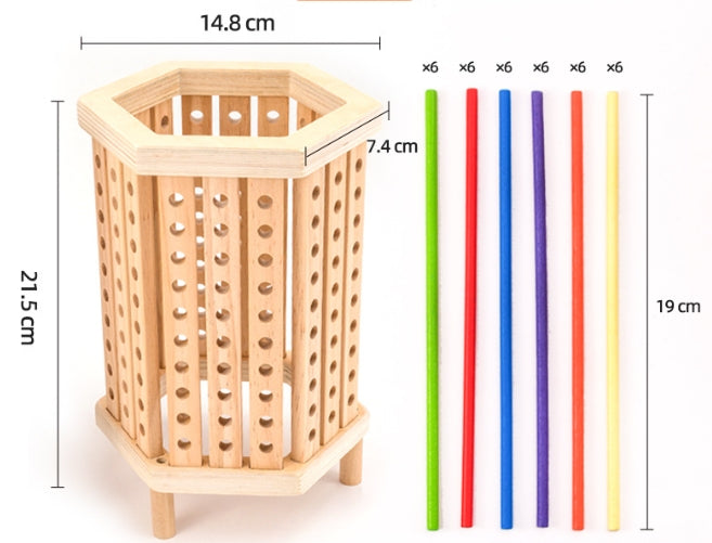 Coloring tower Montessori toy