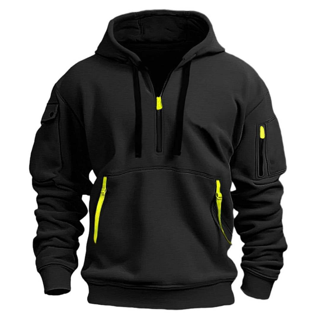 Half-Zip Pullover Hoodie for Men - Image 3