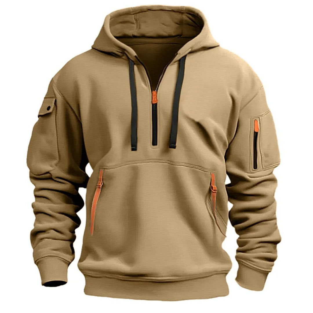Half-Zip Pullover Hoodie for Men - Image 4