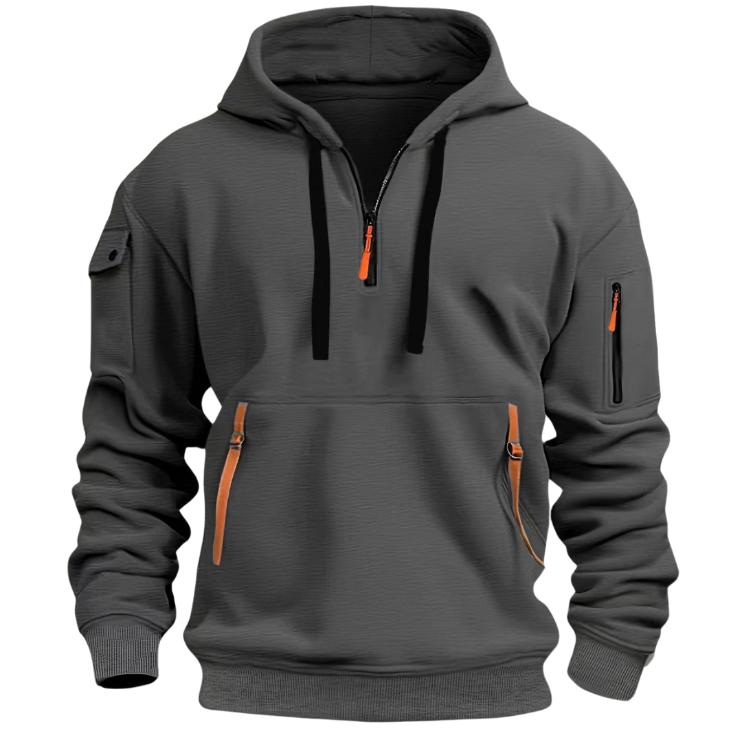 Half-Zip Pullover Hoodie for Men - Image 5