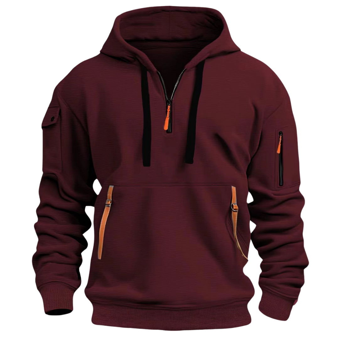 Half-Zip Pullover Hoodie for Men - Image 6