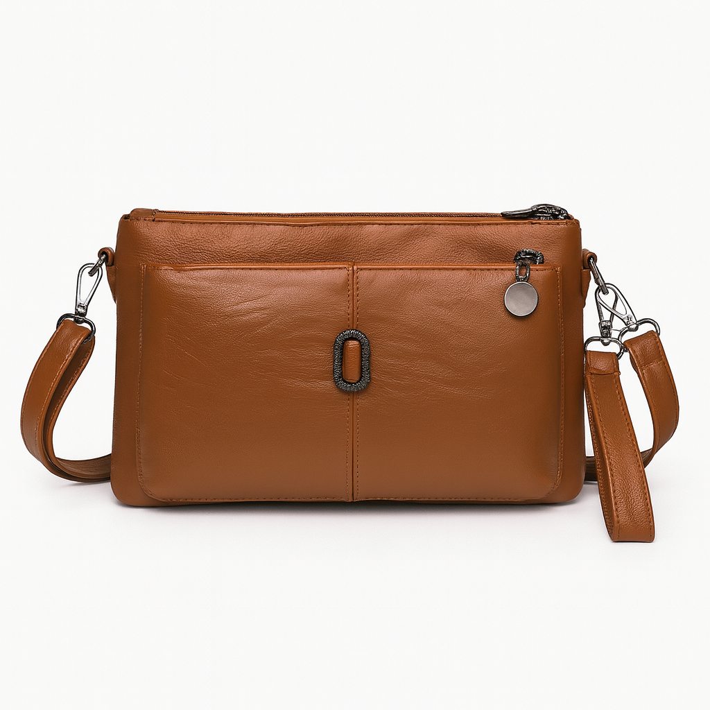 Leather bag for women brown