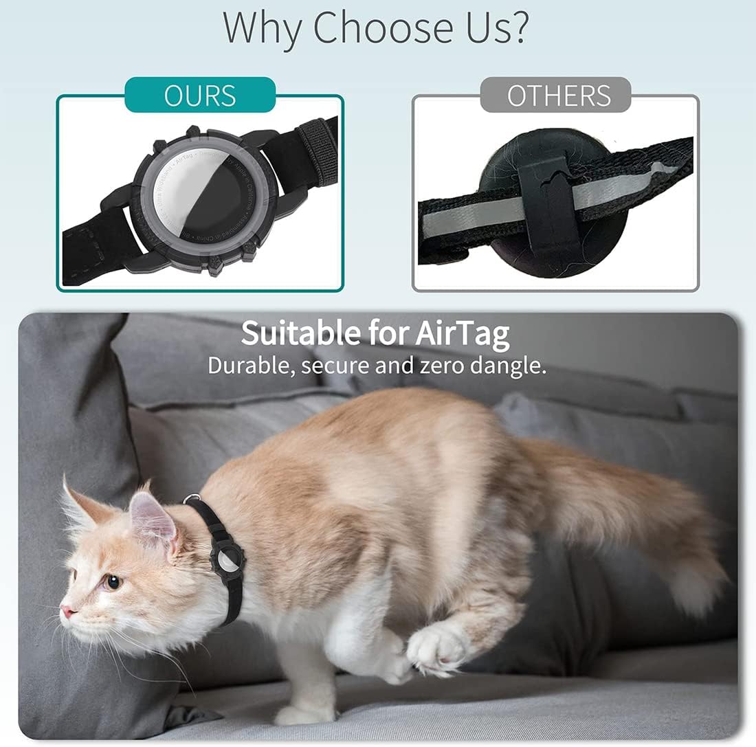 GPS tracker collar for cats | Quick release, reflective design and durable for safe outdoor adventures