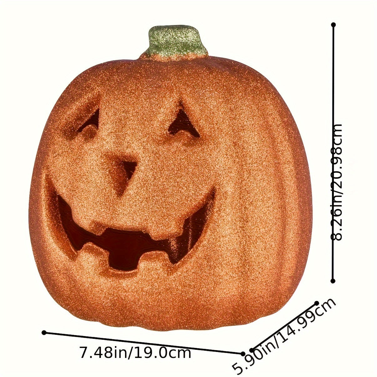 Zucca luminosa di Halloween | Decorazione Jack O'Lantern a batteria