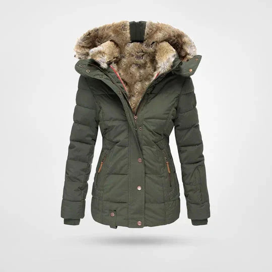 Hooded Quilted Puffer Jacket for Women - Image 4