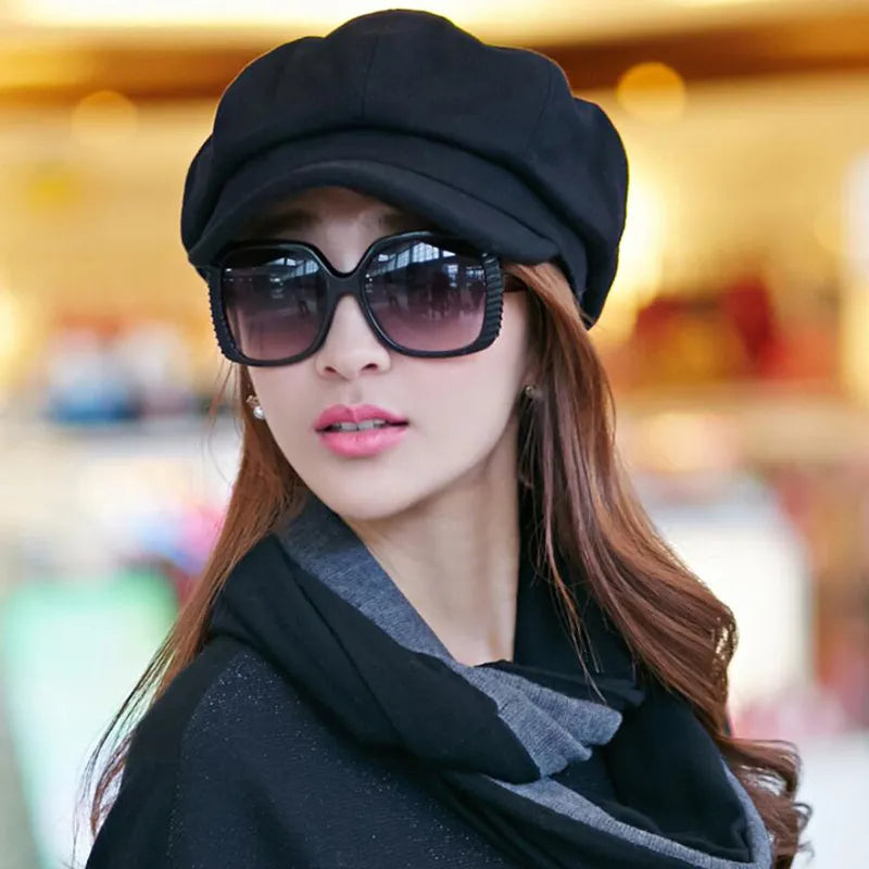 Vintage-style balloon cap and comfort for winter