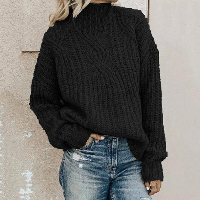 Oversized Cable Knit Sweater for Women - Image 2