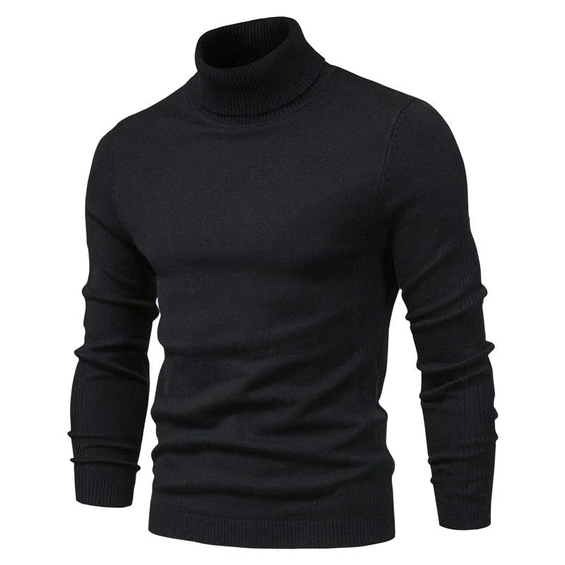 Slim Fit Turtleneck Sweater for Men - Image 7