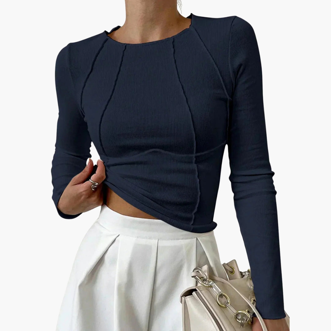 Fitted Long Sleeve Top for Women - Image 5