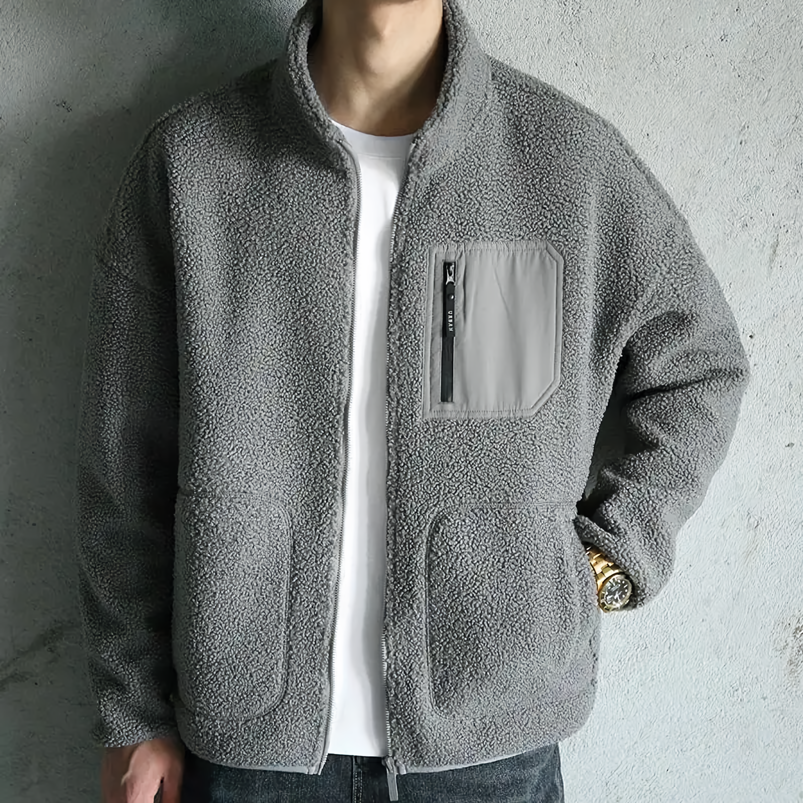 Full Zip Sweater Jacket for Men - Image 9