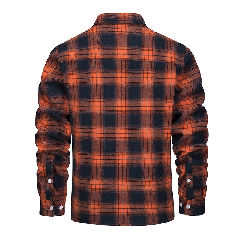 Sherpa Lined Flannel Jacket for Men - Image 4
