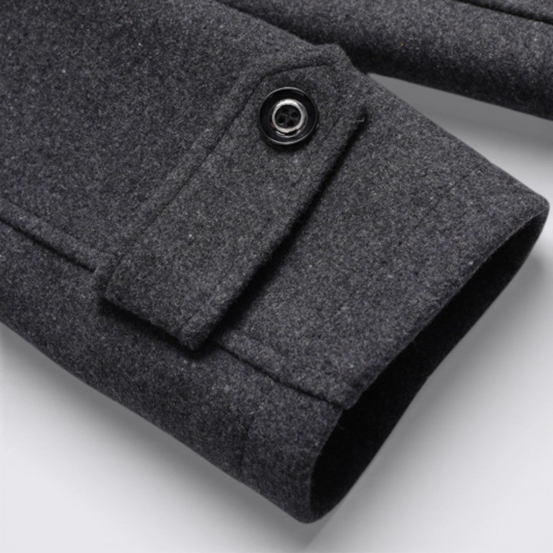 Double Breasted Pea Coat for Men - Image 13
