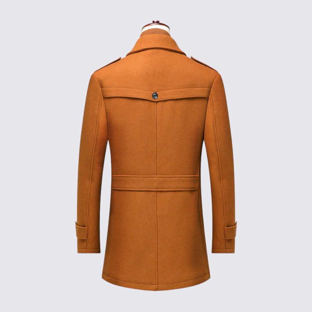 Double Breasted Pea Coat for Men - Image 20