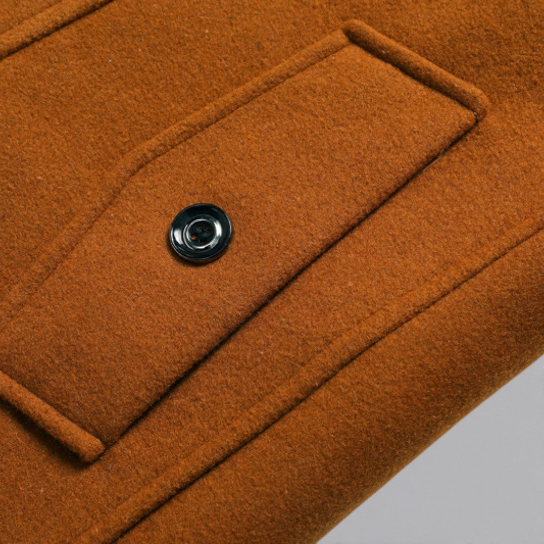 Double Breasted Pea Coat for Men - Image 22