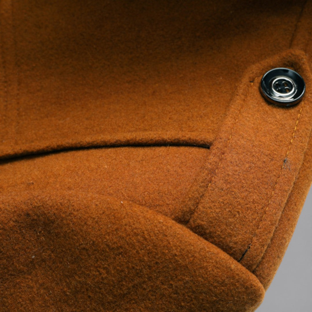 Double Breasted Pea Coat for Men - Image 23