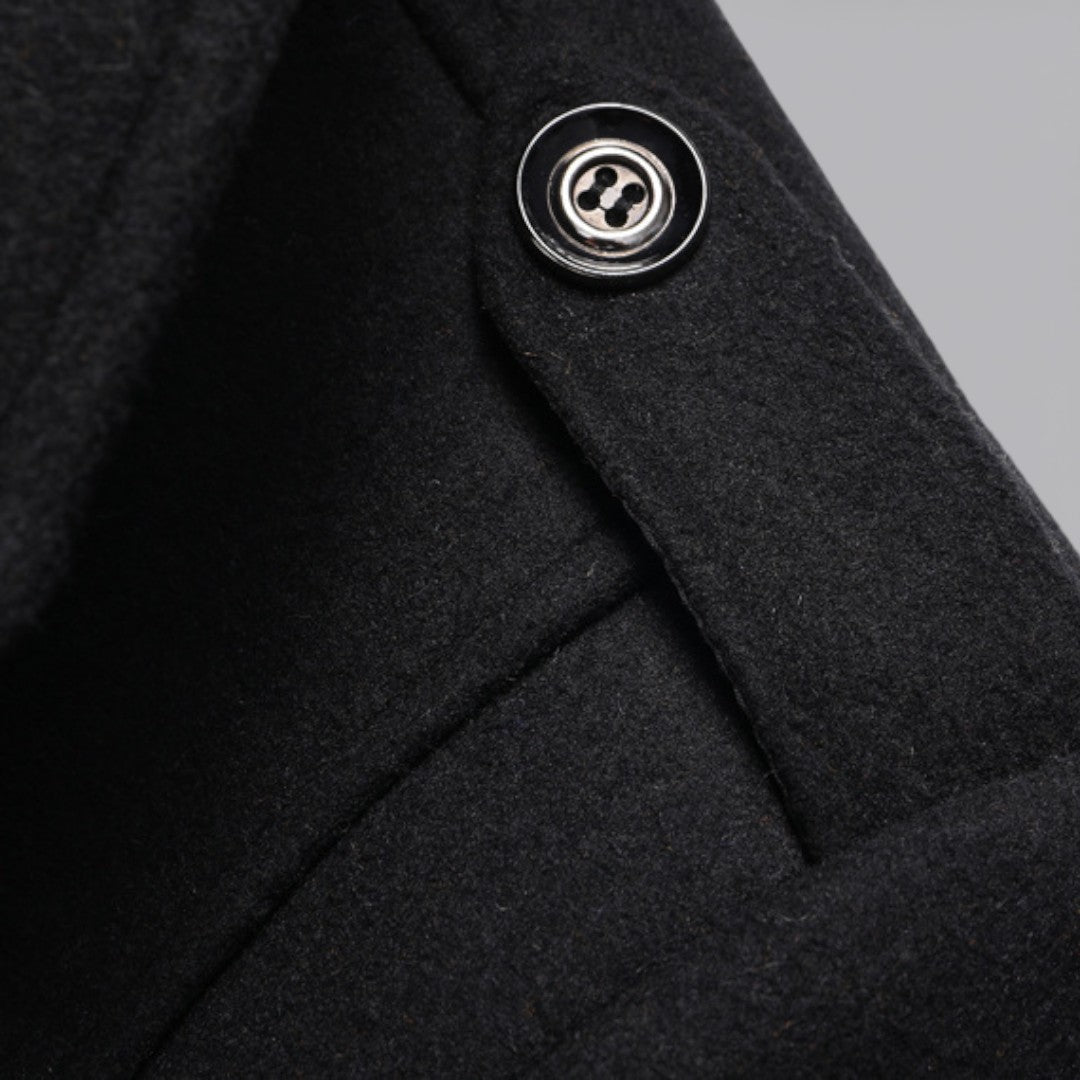 Double Breasted Pea Coat for Men - Image 5