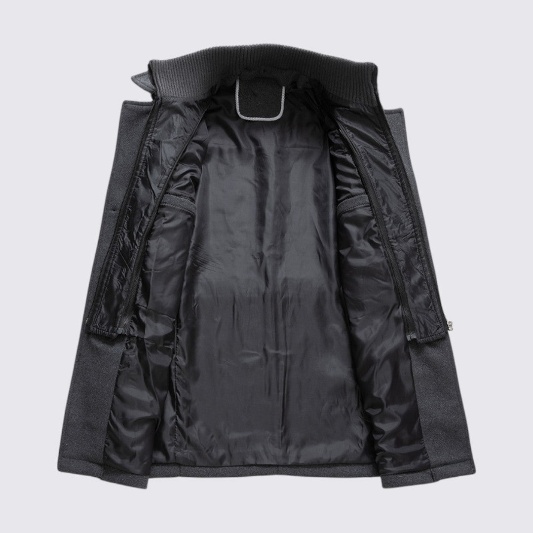 Double Breasted Pea Coat for Men - Image 9