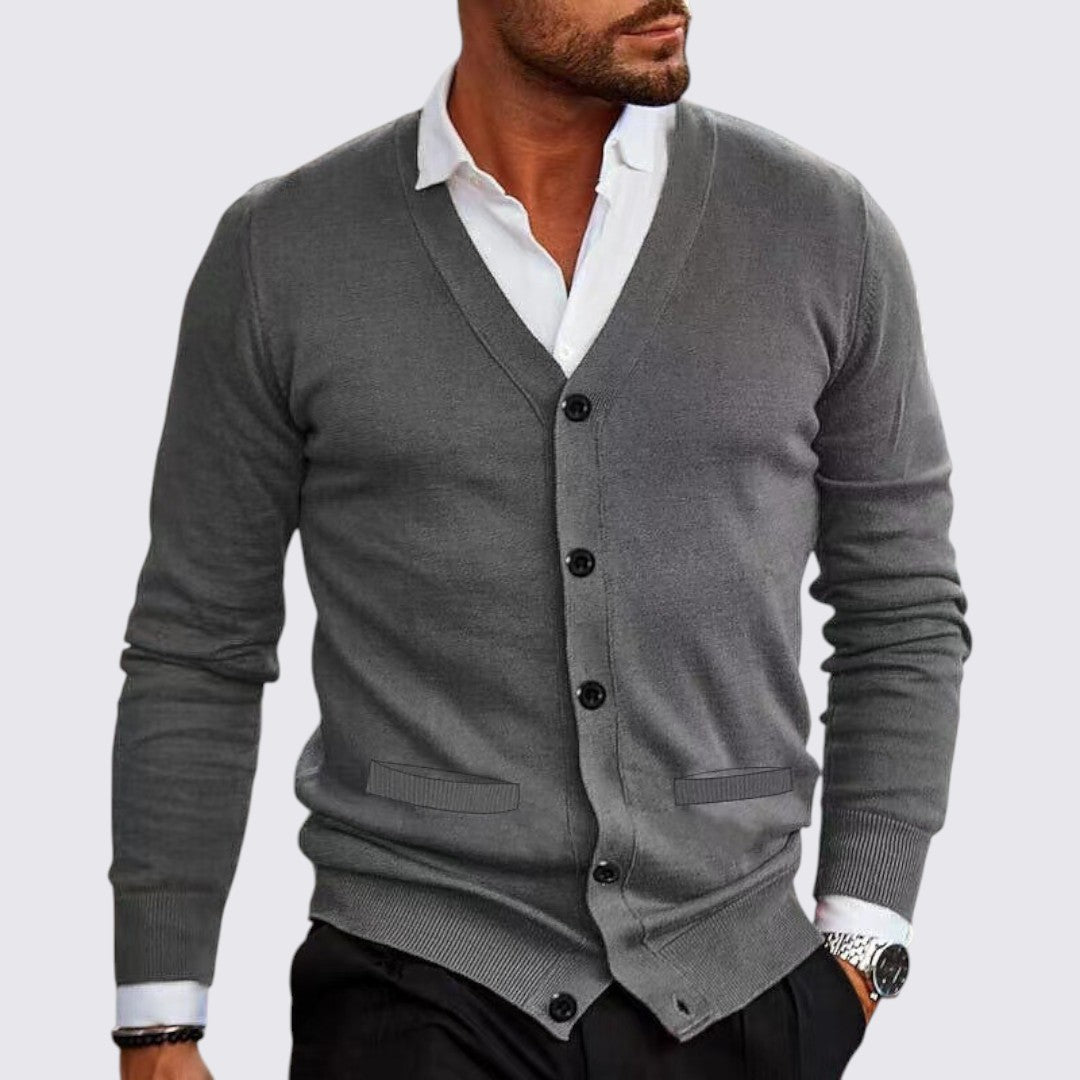 Button-Down Cardigan for Men - Image 3