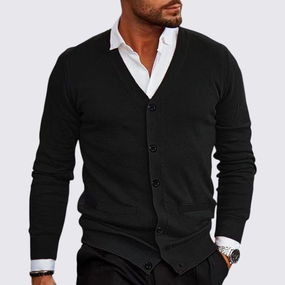 Button-Down Cardigan for Men - Image 5
