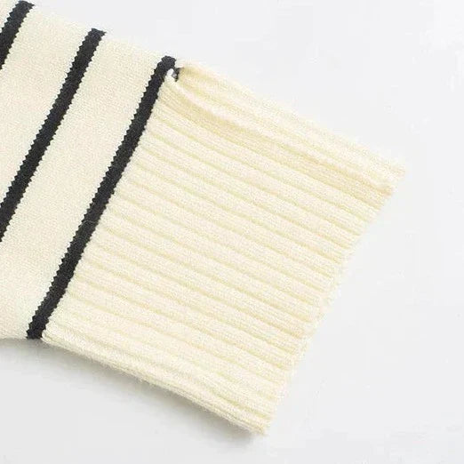 Striped Long Sleeve Sweater for Women - Image 4