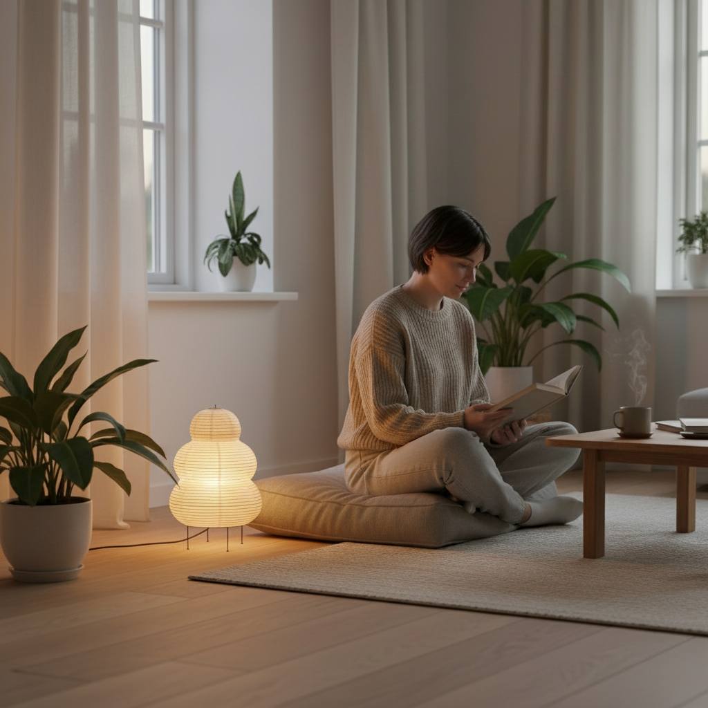 Paper Lantern Floor Lamp for Women - Image 2