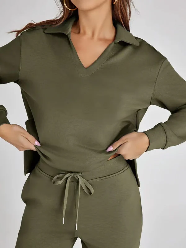 Romy - Two-Piece Lounge Set with Collar