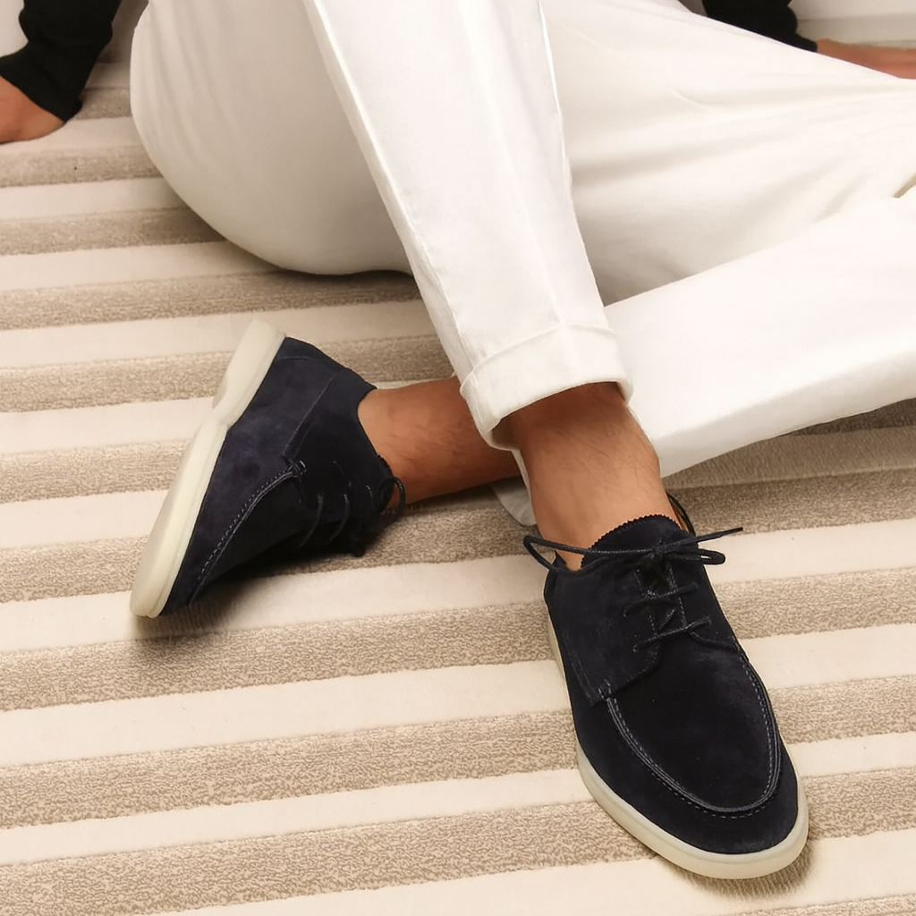 loafers with model black