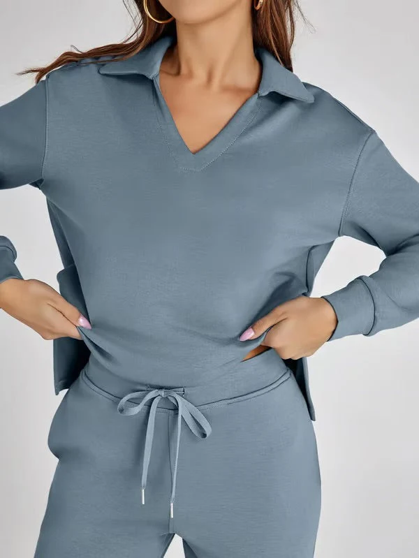 Romy - Two-Piece Lounge Set with Collar