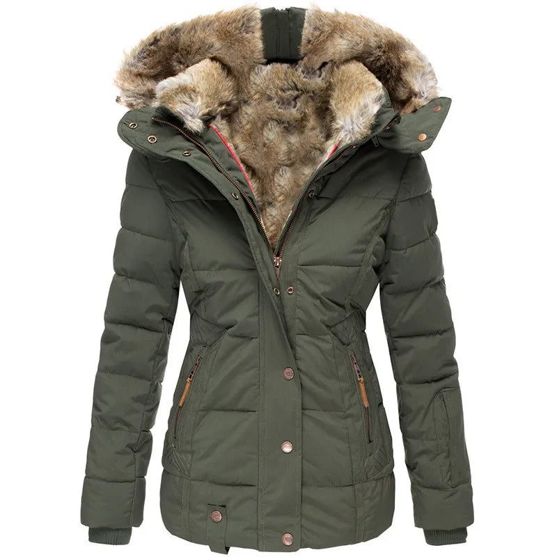 Hooded Puffer Jacket for Women - Image 3