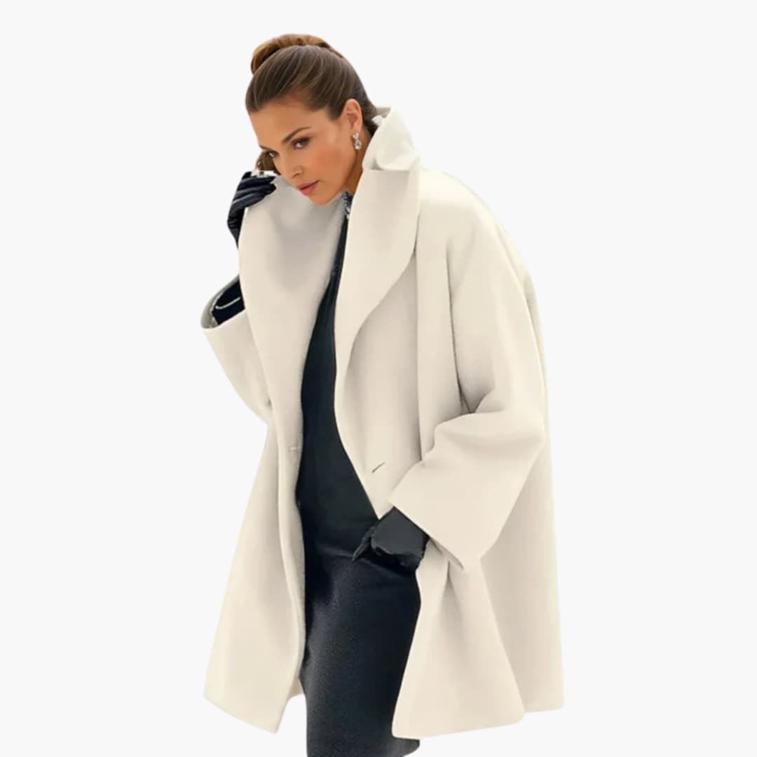 Oversized Cocoon Coat for Women - Image 14