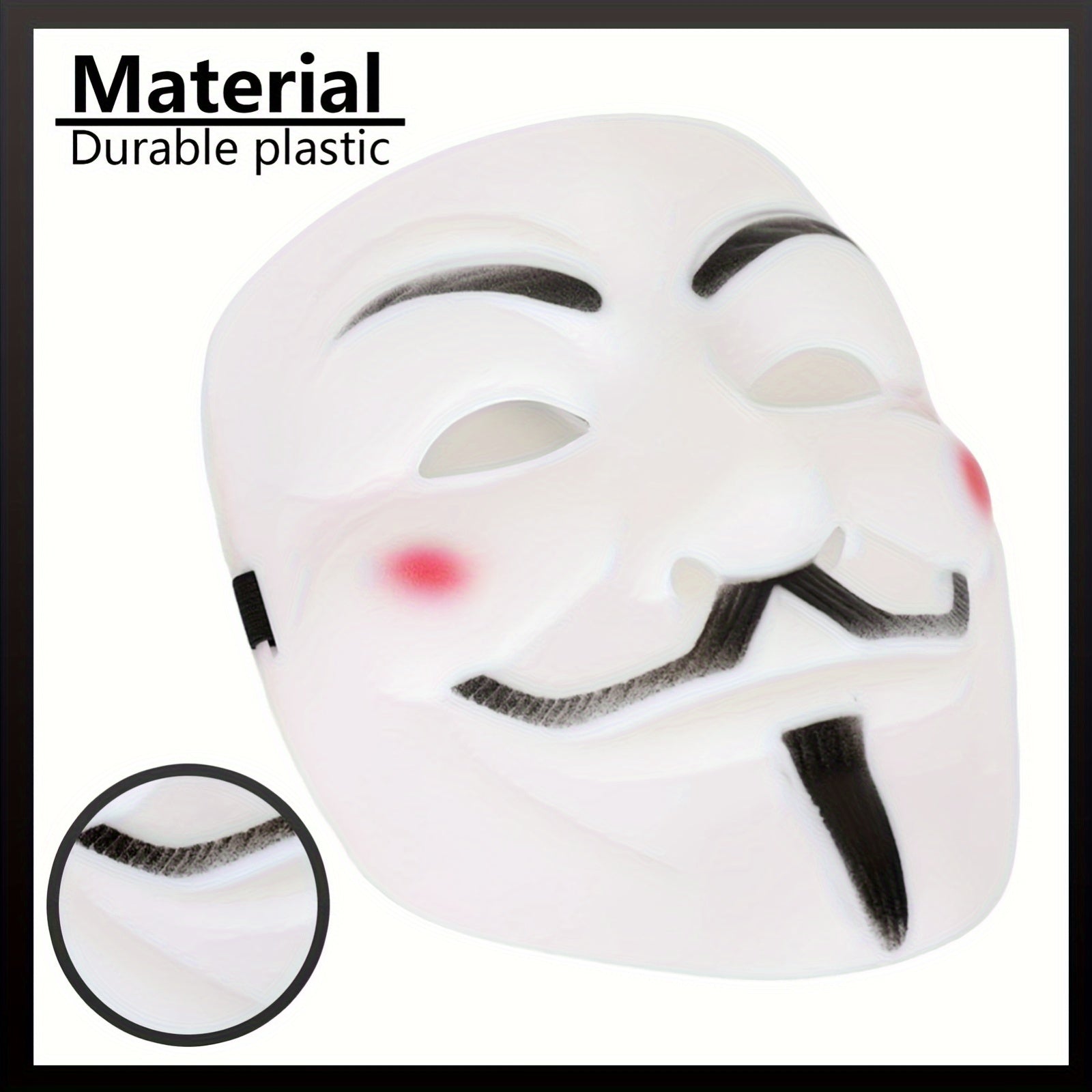 Anonymous Halloween Mask | Premium Metallic Finish Collection