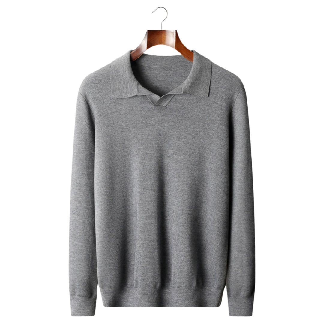 Long Sleeve Knit Sweater for Men - Image 1