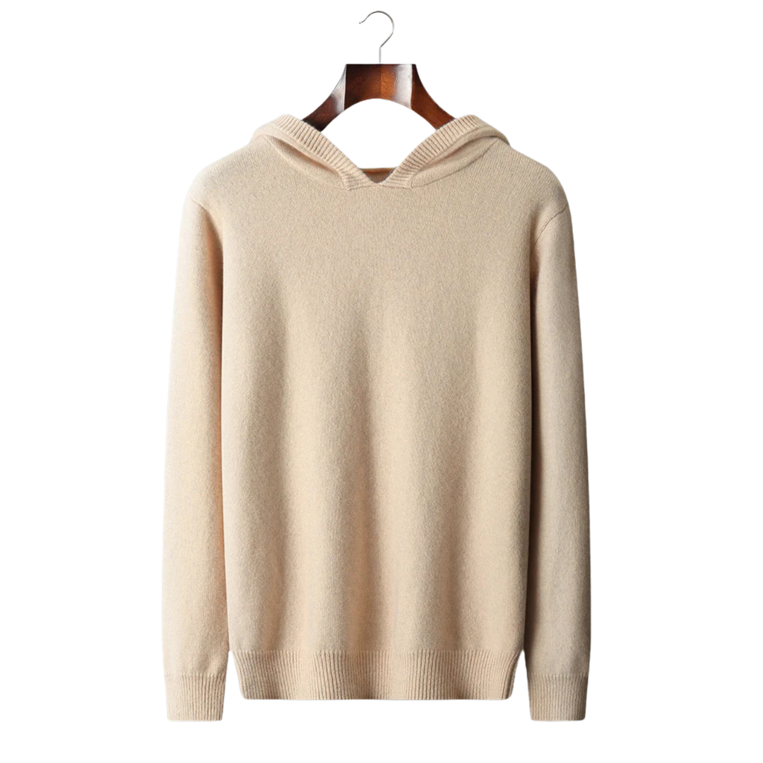 Long Sleeve Knit Hoodie for Men - Image 1