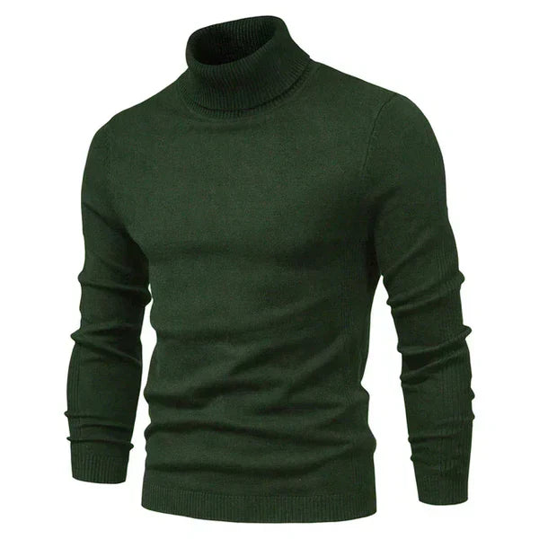 Slim Fit Turtleneck Sweater for Men - Image 4