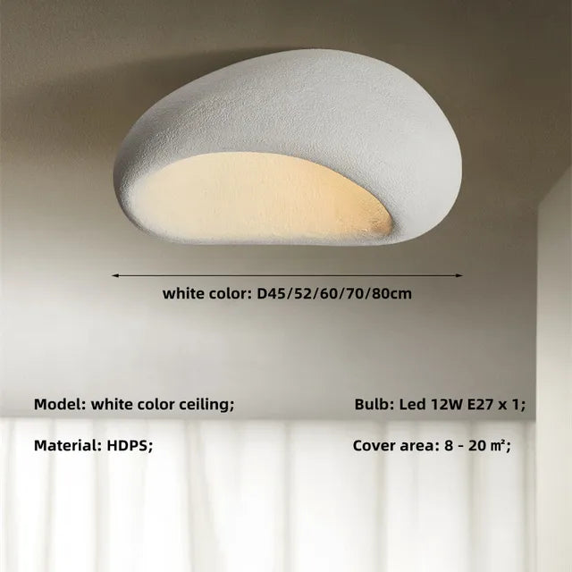 Loftslampe Rustik Wabi Sabi-stil LED-lampe
