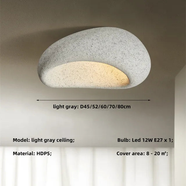 Loftslampe Rustik Wabi Sabi-stil LED-lampe