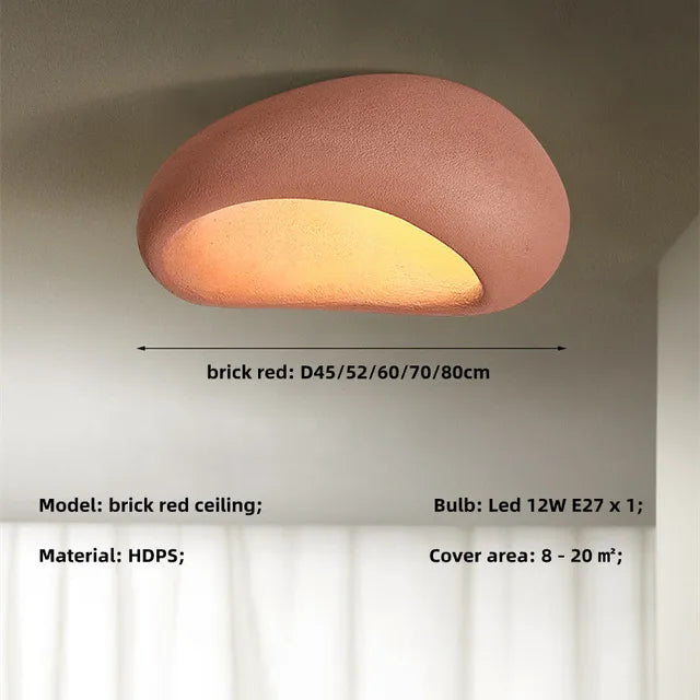Loftslampe Rustik Wabi Sabi-stil LED-lampe