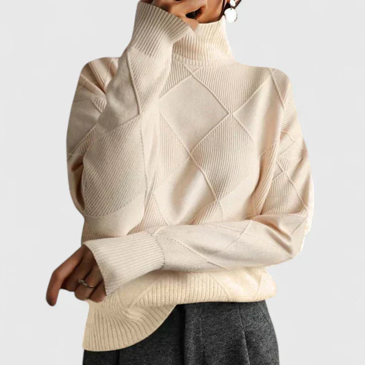 Turtleneck Knit Sweater for Women - Image 14
