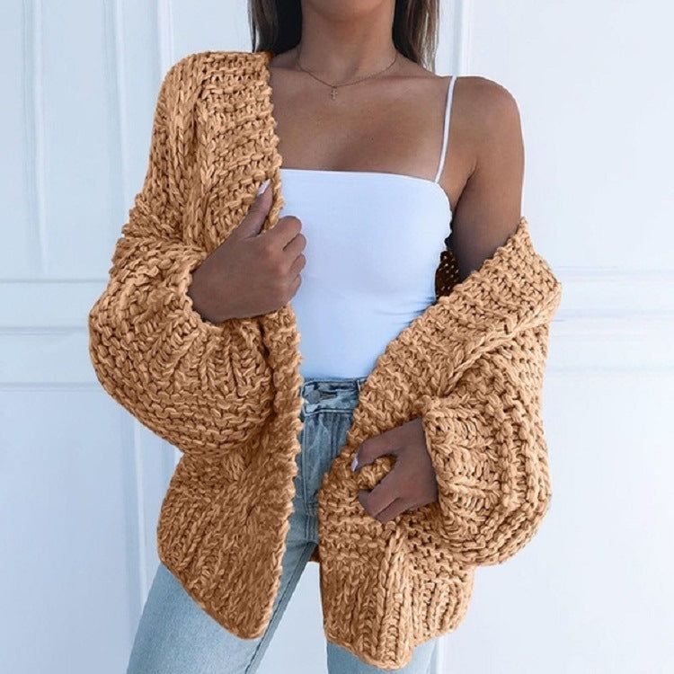 Women's Annahi Wool-Blend Cardigan - Κομψή πλεκτή ζακέτα για γυναίκες