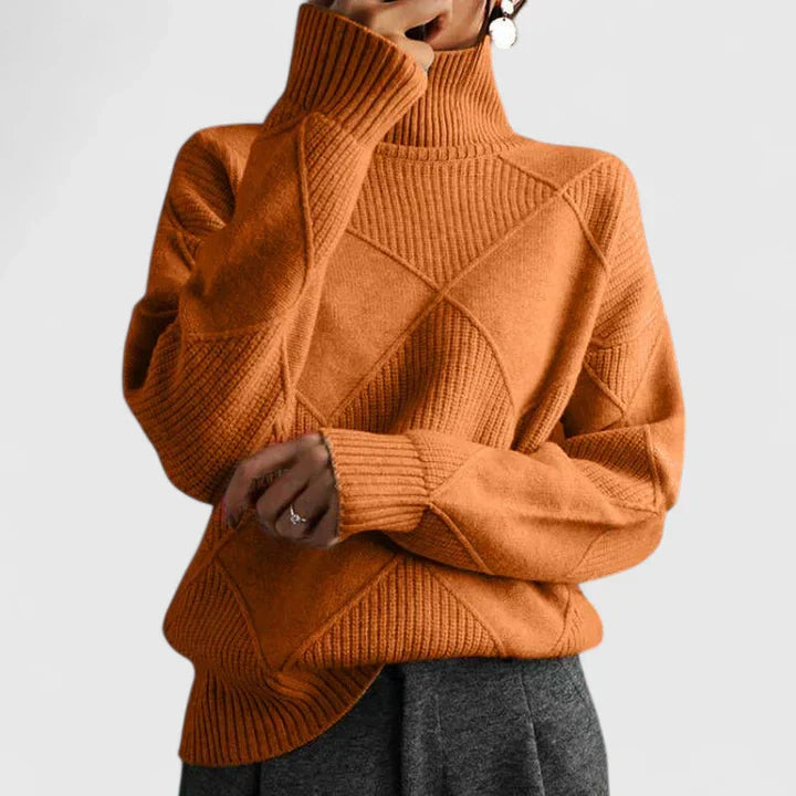 Turtleneck Knit Sweater for Women - Image 12