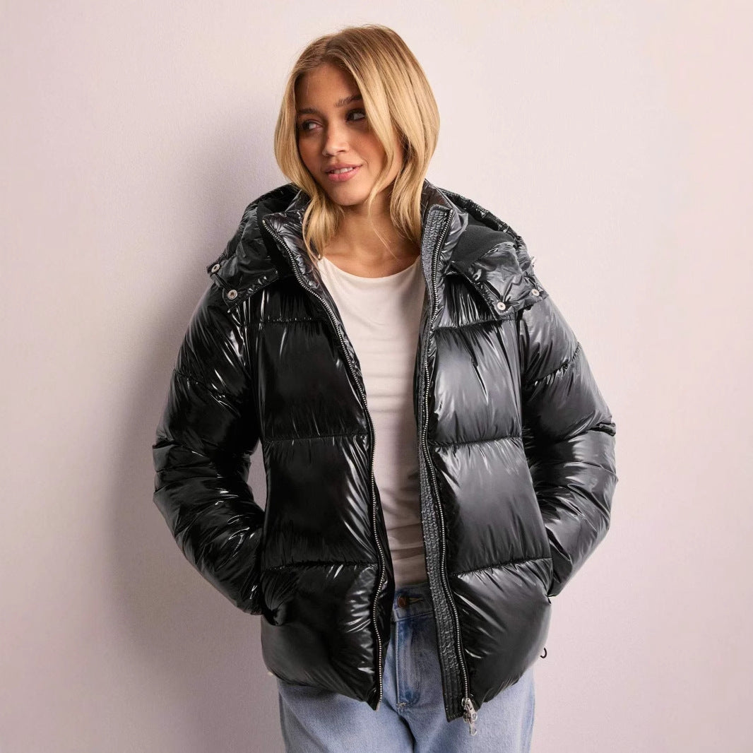 Hooded Puffer Jacket for Women - Image 1