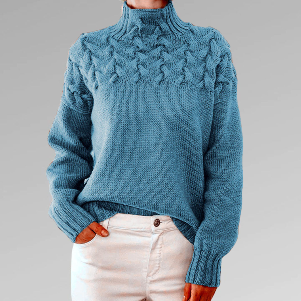 Hillegonda | Soft oversized turtleneck sweater