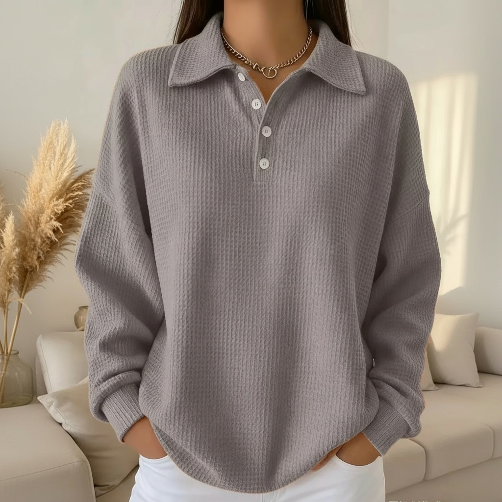 Sela | Soft knitted polo sweater