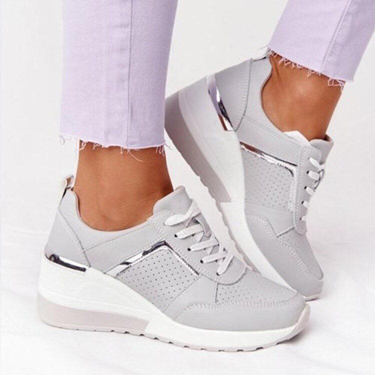 Women's wedge sneakers | Platform comfortable walking shoes