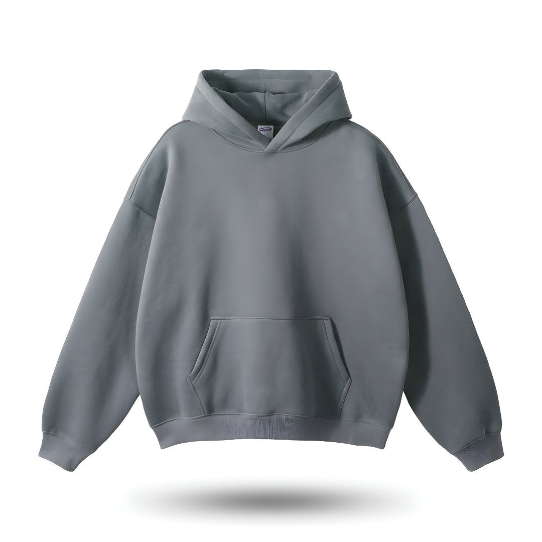 Oversized hoodie with kangaroo pocket