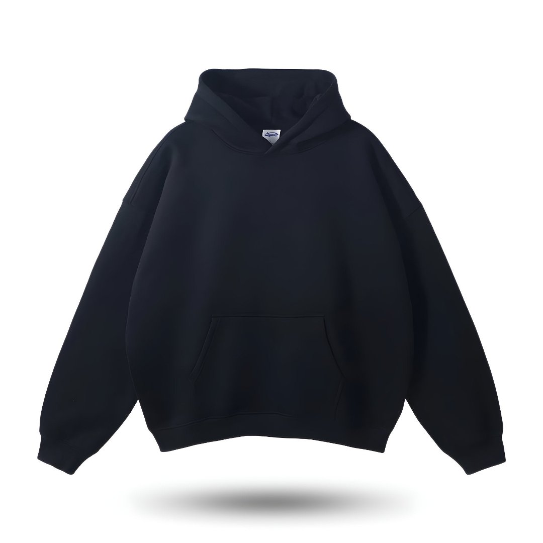 Oversized hoodie with kangaroo pocket