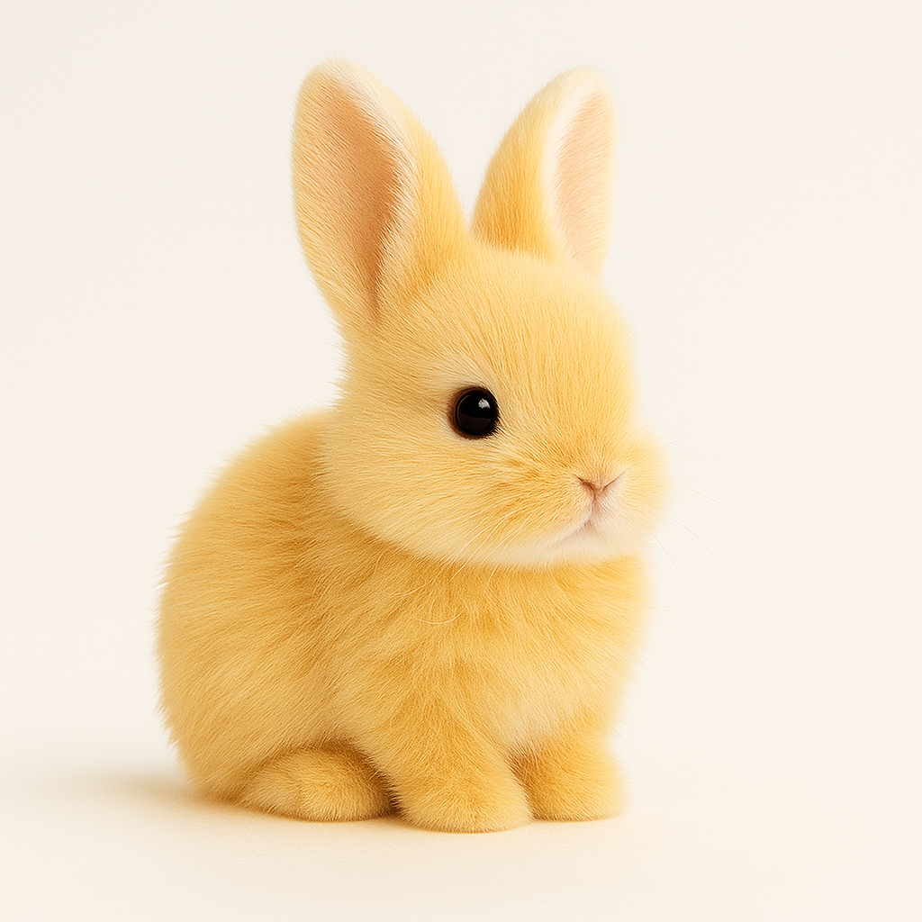 Plush Bunny Toy Yellow