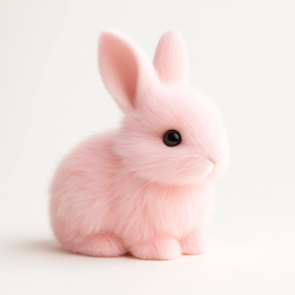 Plush Bunny Toy Pink